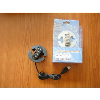 USB elosztó fekete 4port 2.0HUB