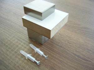 Polctartó /inox hasáb/