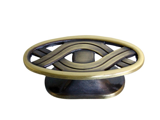 Antikolt bronz fogantyú fényes