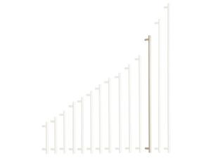 Nikkel szálcsiszolt fogantyú 560/600