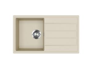 EVIDO Easy 45S gránit mosogató, 760 x 440 mm, bézs
