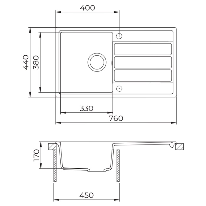 EVIDO_Easy_45S_granit_mosogato_760_x_440_mm_bezs-i73637