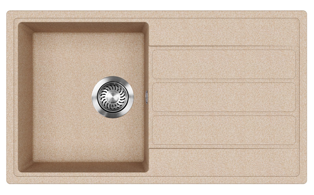 EVIDO Easy 45S gránit mosogató, 760 x 440 mm, avena