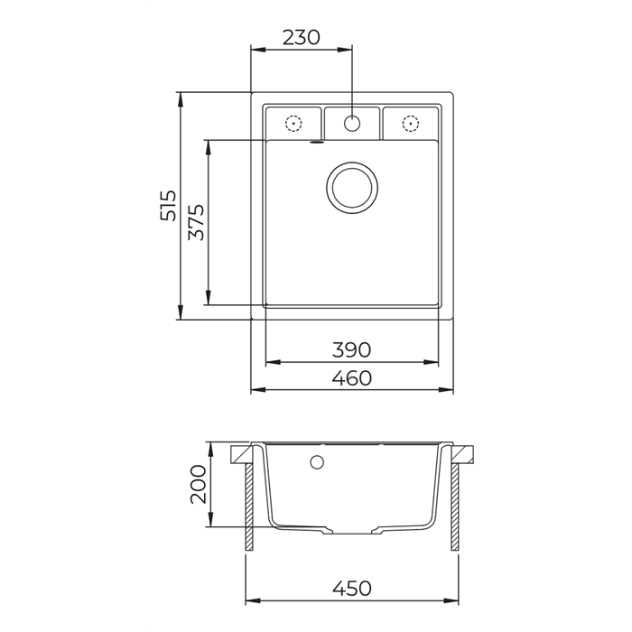 EVIDO_Easy_45_granit_mosogato_515_x_460_mm_antracit-i74639