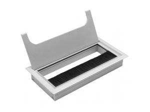 Kábelátvezető MERIDA, 80×160 matt króm