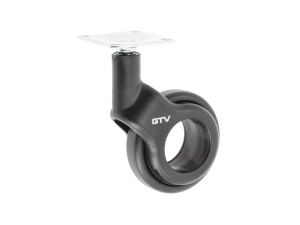 Bútorgörgő STRADA fekete 60mm 1cs/4db