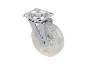 StrongCastors Kerék TOP, 75 mm, átlátszó, fék nélkül