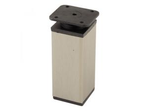 StrongLegs bútor láb , 100mm, inox/fekete műanyag