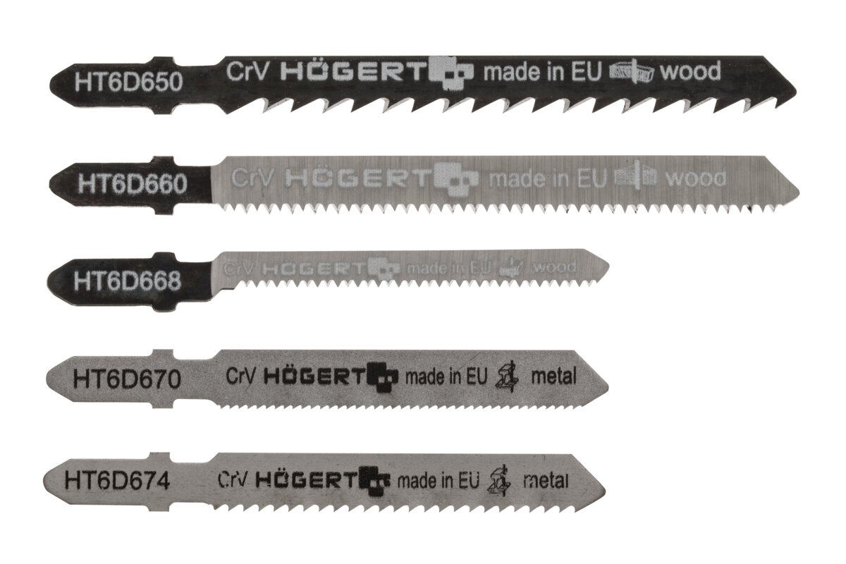 Dekopírfűrészlap-készlet, „5 az 1-ben” vegyes, 5 darabos csomagolásban