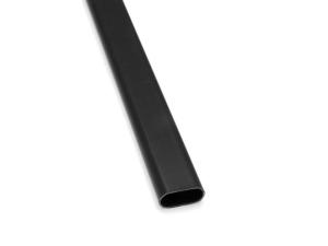 Ovális vállfatartó rúd fekete 3m