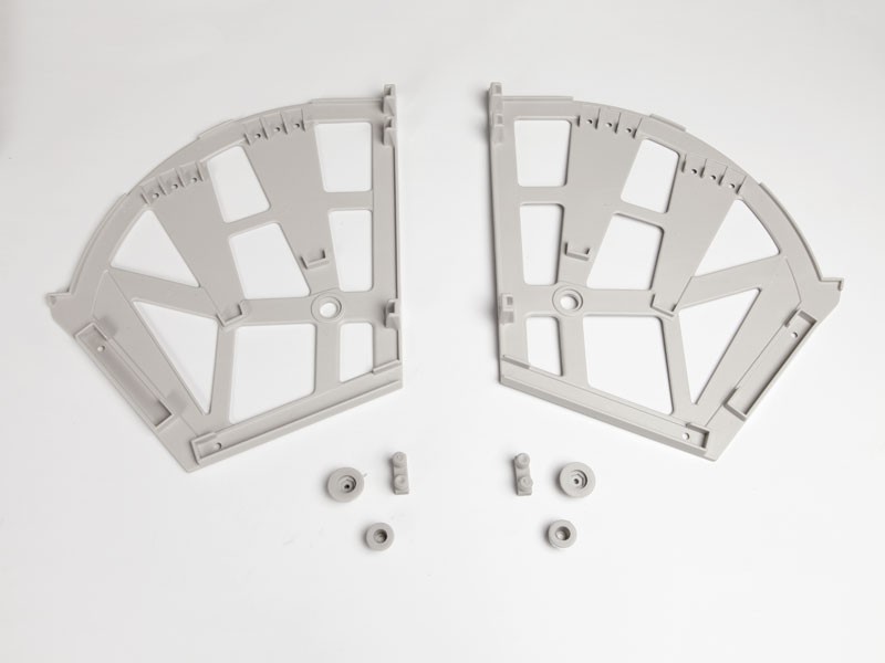 CIPŐTARTÓ 3-RÉSZES 260x255mm SZÜRKE