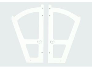 Billenő cipőtartó 1 soros, fehér műanyag