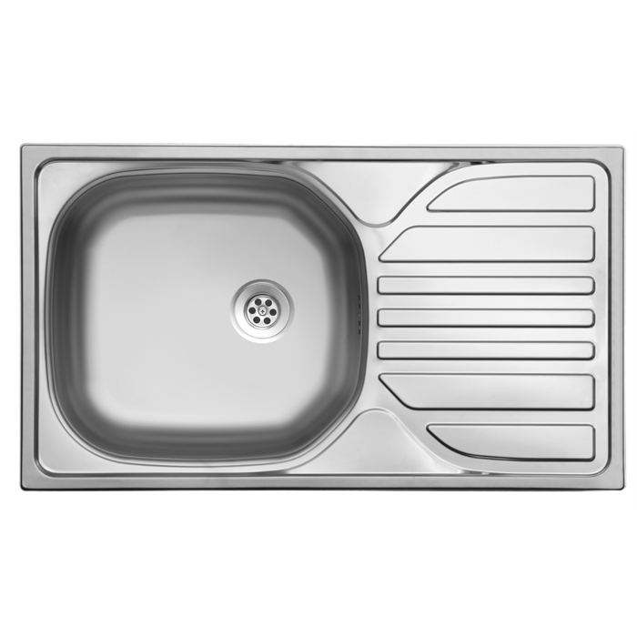 EVIDO BASIC MINI natúr rozsdamentes acél mosogató, 760 x 435 mm