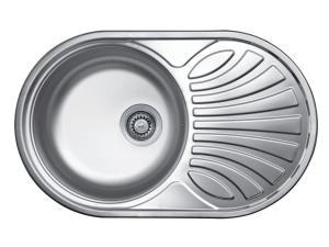 LIVINOX RONDO 159 natúr rozsdamentes acél mosogató, 770 x 480 mm